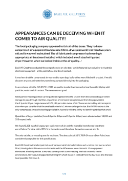 APPEARANCES CAN BE DECEIVING WHEN IT COMES TO AIR