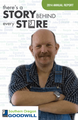 2014 Annual Report - Southern Oregon Goodwill