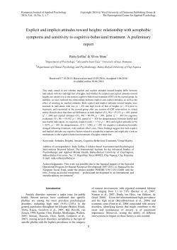 Explicit and implicit attitudes toward heights