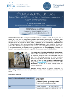 Practical information - UNICA