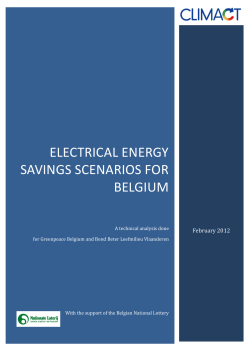 Belgium Electrical Energy Savings
