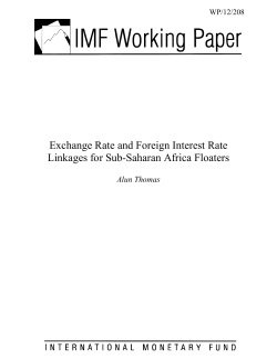 Exchange Rate and Foreign Interest Rate Linkages for