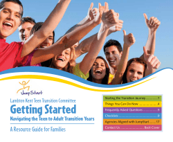 Getting Started - Lambton-Kent Teen Transition Resources For Youth