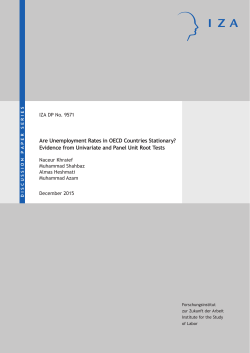 Are Unemployment Rates in OECD Countries Stationary? Evidence