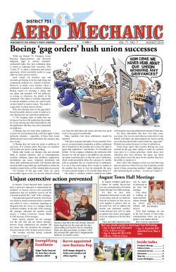 Boeing `gag orders` hush union successes