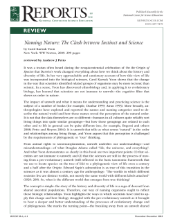 review - Reports of the National Center for Science Education