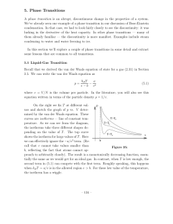 5. Phase Transitions