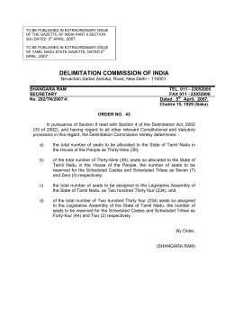 Tamil Nadu - Election Commission of India