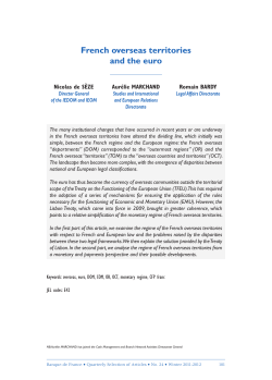 French overseas territories and the euro