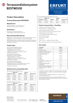 Terrassendielensystem BESTWOOD