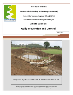 A Field Guide on Gully Prevention and Control