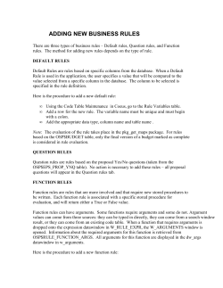 adding new business rules