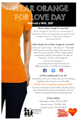 What is Wear Orange for Love Day?