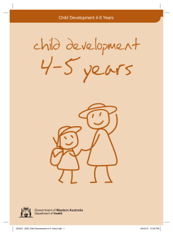 Child Development 4-5years