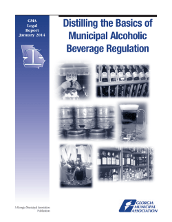 Distilling the Basics of Municipal Alcoholic Beverage Regulation