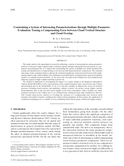 Constraining a System of Interacting Parameterizations through