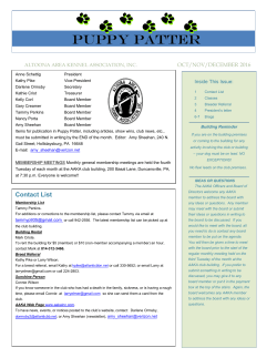 Puppy Patter - Altoona Area Kennel Association