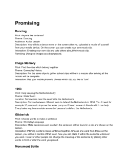 Concepts 1 - MediaLAB Amsterdam