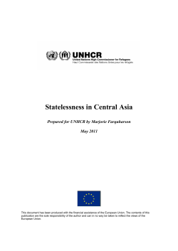 Statelessness in Central Asia
