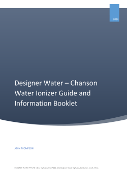 about Chanson Water Ionizers Printable