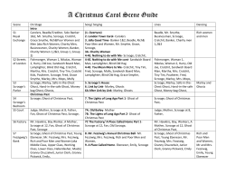 A Christmas Carol Scene Guide