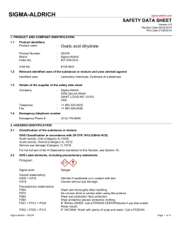 Oxalic acid dihydrate (ethanedioic acid)