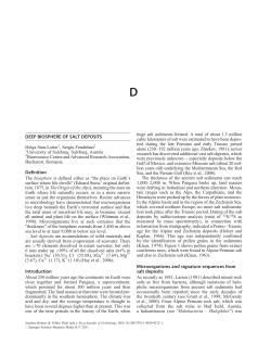 DEEP BIOSPHERE OF SALT DEPOSITS Definition Introduction