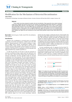 Modification for the Mechanism of Retroviral Recombination