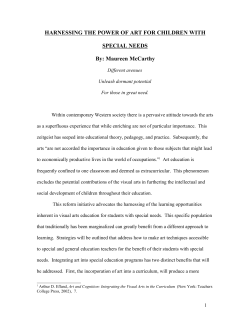 harnessing the power of art for children with special needs