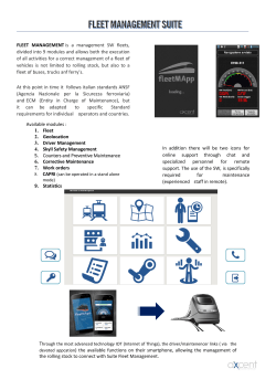 FLEET MANAGEMENT is a management SW fleets, divided into 9