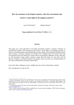 How do consumers in developed countries value the environment