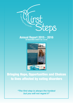 Annual Report - First Steps Derbyshire