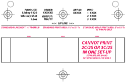 5120 Libbey Whiskey Shot Glass 1.5oz PTD