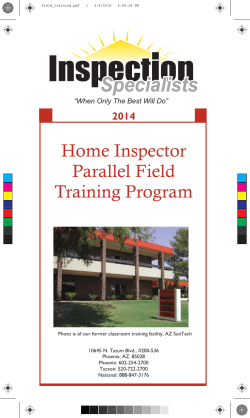 Field Training Brochure Aug 2010