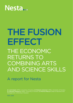 the economic returns to combining arts and science skills