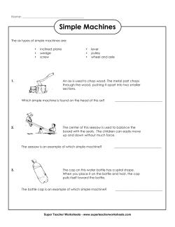 Simple Machines