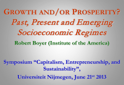 growth and/or prosperity?