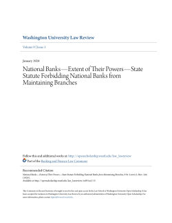 National Banks&mdash;Extent of Their Powers&mdash;State Statute Forbidding