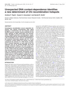 Unexpected DNA context-dependence identifies a new determinant