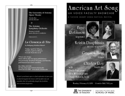 Event Program - University of Arizona