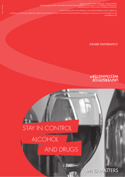 stay in control alcohol and drugs
