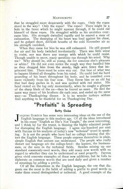 "Prefixitis" Is Spreading - Digital Commons @ Butler University