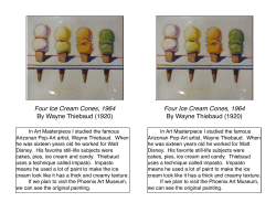 Four Ice Cream Cones, 1964 By Wayne Thiebaud