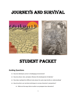 "Journeys and Survival" student packet