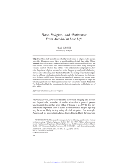Race, Religion, and Abstinence From Alcohol in Late Life