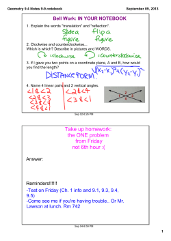 Geometry 9.4 Notes 9-9.notebook