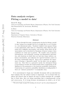 Data analysis recipes: Fitting a model to data