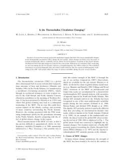 Is the Thermohaline Circulation Changing?
