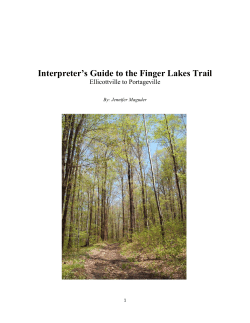 Interpreter`s Guide to the Finger Lakes Trail
