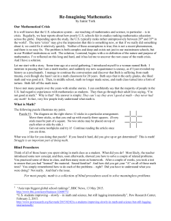 for Renewal magazine - condensed formatting